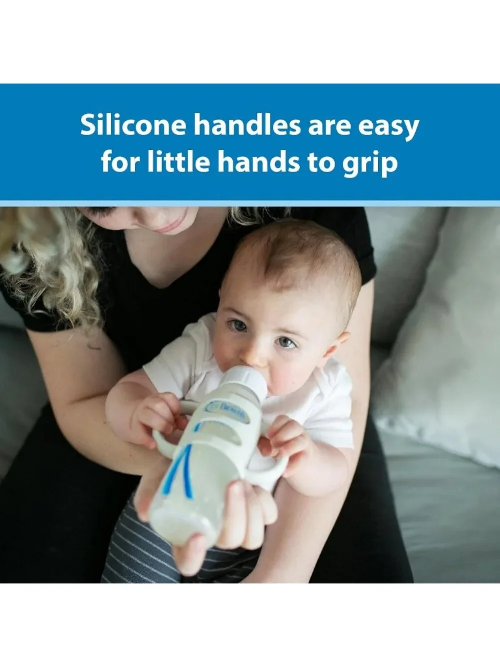 Anti-Colic Bottle & Sippy Cup Gift Set | Soft Silicone Spout & Handles, Travel